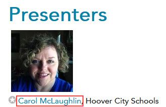 Presenter's name
