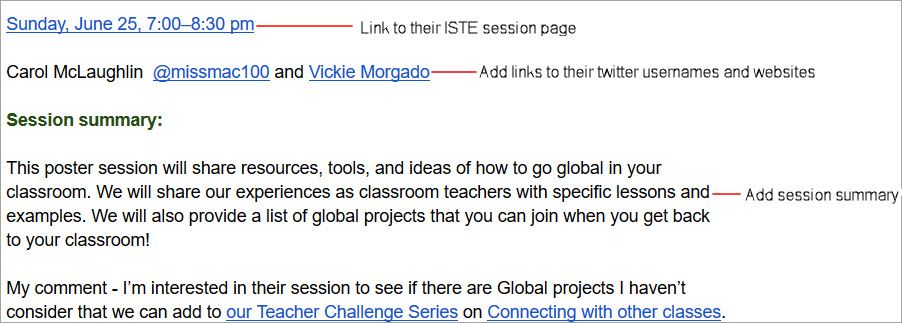 Google docs info