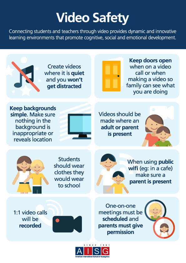 Tips For Video Safety poster by AISG