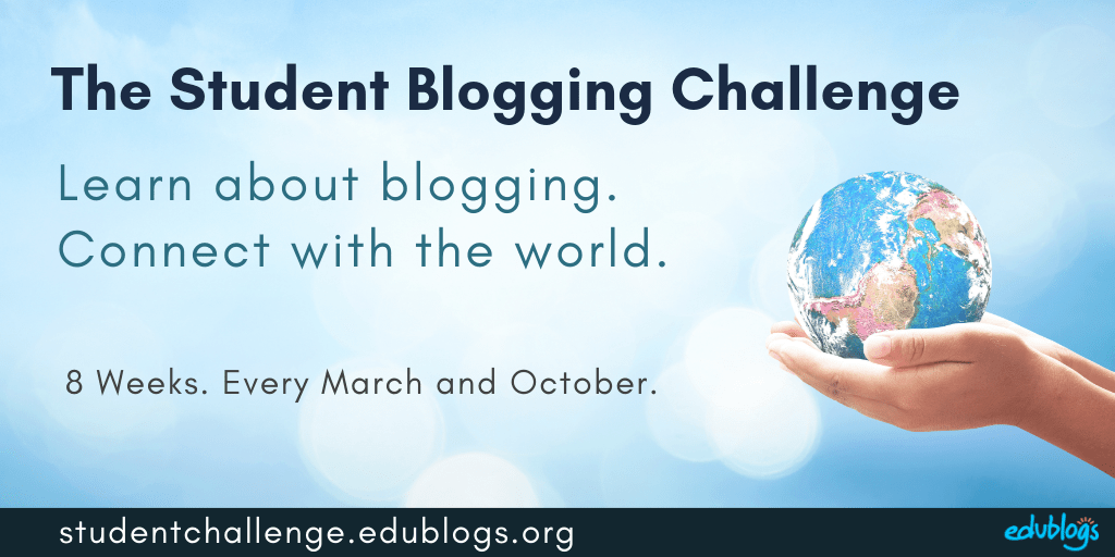 The Student Blogging Challenge is held every March and October. It runs for 8 weeks. 