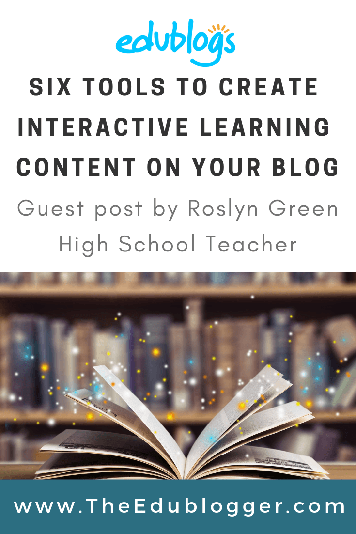 High school teacher Roslyn Green explains how she creates interactive content that she can embed on her class blog. The Edublogger